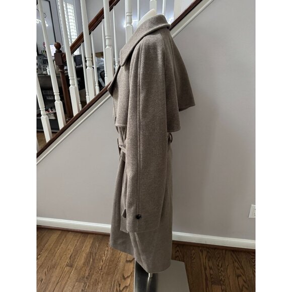 NWT The Frankie Shop Salem Trench Coat - Espresso One Size - Picture 4 of 7